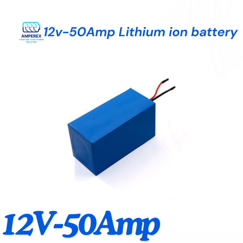 12V-50Amp Lithium ion battery-18 months warranty